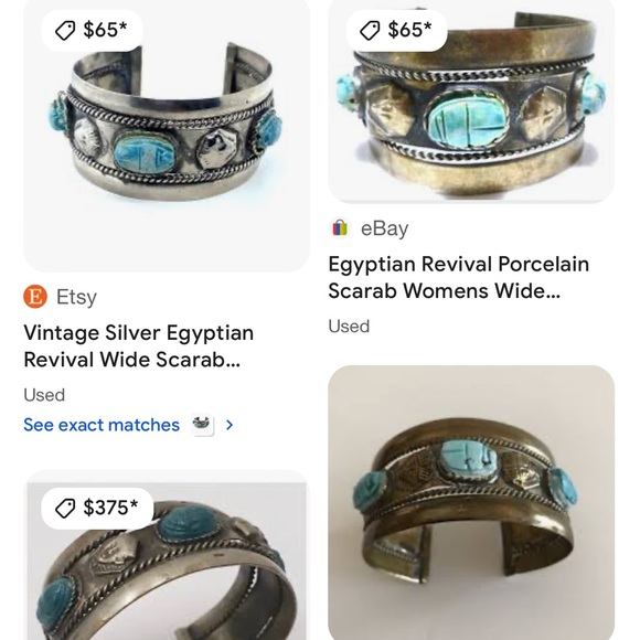 Egyptian Revival cuff# - Picture 9 of 9